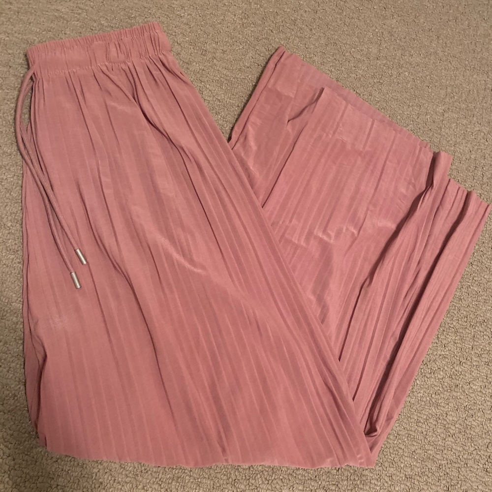 Mauve flowy pant